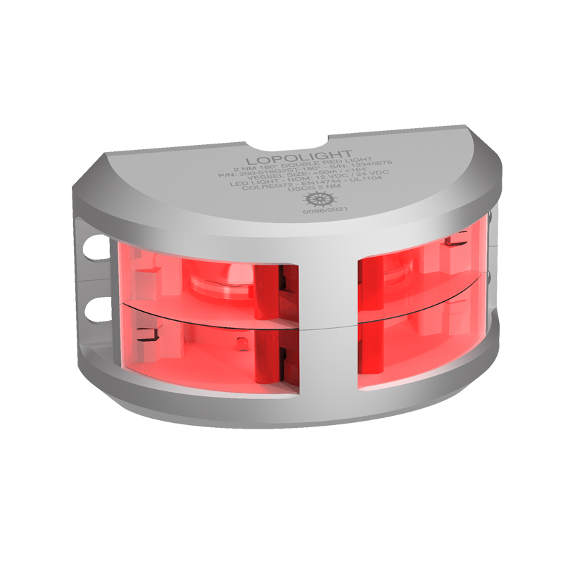 2nm 180° Red, Double, silver anodized 2nm 180° Red, Double, silver anodized